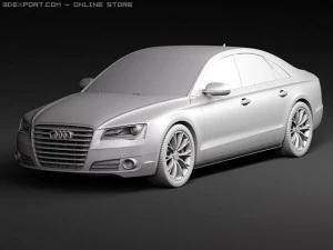 Audi A8 2011 3D Model