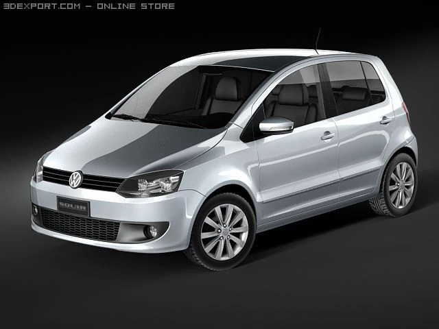 Volkswagen Fox 2010 3D Model .c4d .max .obj .3ds .fbx .stl .blend