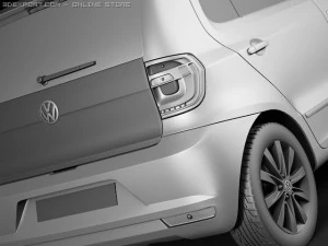 Volkswagen Fox 2010 3D Model
