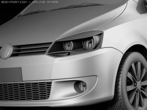 Volkswagen Fox 2010 3D Model