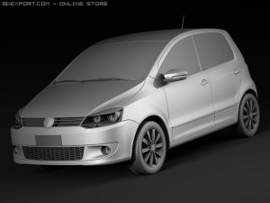 Volkswagen Fox 2010 3D 모델