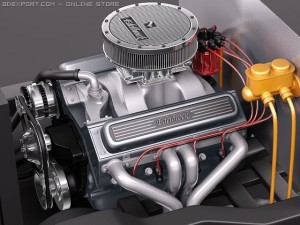 Edelbrock Crate Engine V8 Modello 3D