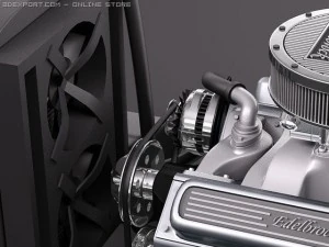 Edelbrock Crate Engine V8 3D Model