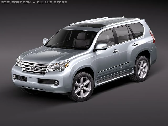 Lexus GX 460 2010 SUV 3D Model .c4d .max .obj .3ds .fbx .stl .blend