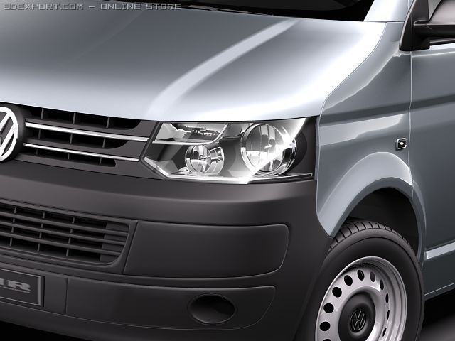 vw transporter t5 2010 3D Model in Sport Cars 3DExport