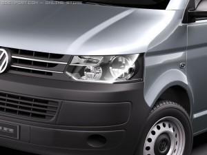 Volkswagen Transporter T5 2010 Model 3D