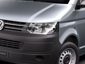 Volkswagen Transporter T5 2010 3D Model