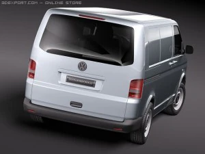 Volkswagen Transporter T5 2010 3D Model