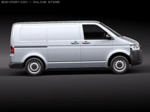 Volkswagen Transporter T5 2010 3D Model