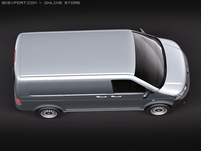 Volkswagen Transporter (T5) Kombi 2014 3D-Modell - Herunterladen