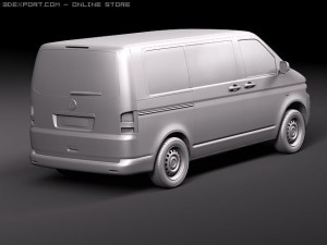 Volkswagen Transporter T5 2010 Model 3D