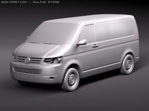 Volkswagen Transporter T5 2010 Model 3D