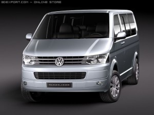 Volkswagen Caravelle Multivan T5 2010 3D Модель