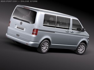 Volkswagen Caravelle Multivan T5 2010 3D Модель