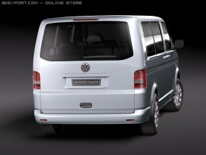 Volkswagen Caravelle Multivan T5 2010 3D Модель