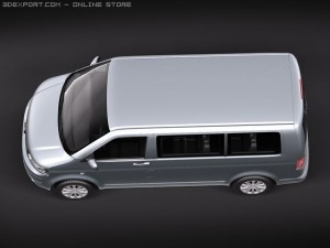 Volkswagen Caravelle Multivan T5 2010 3D Модель