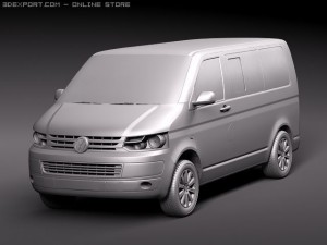 Volkswagen Caravelle Multivan T5 2010 3D Модель