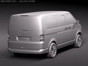 Volkswagen Caravelle Multivan T5 2010 3D Модель