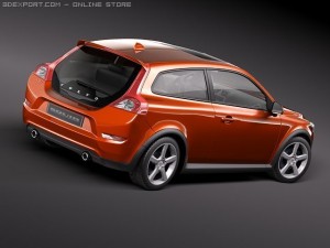 Volvo C30 2010 3D 模型