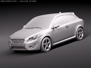 Volvo C30 2010 3D 模型