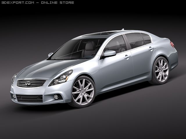Infiniti G37 Sedan 2010 Modello 3D .c4d .max .obj .3ds .fbx .stl .blend 