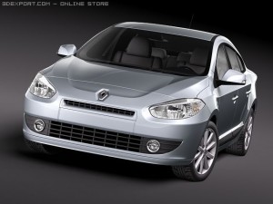 Renault Fluence 2010 3D-Modell