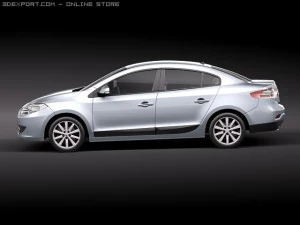 Renault Fluence 2010 3D Model