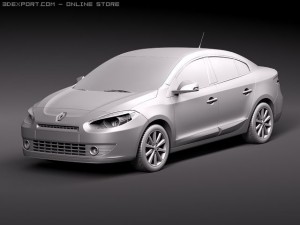 Renault Fluence 2010 3D-Modell