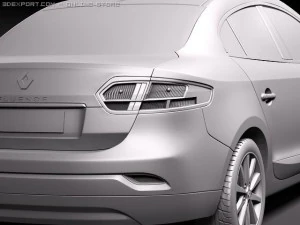 Renault Fluence 2010 3D Model