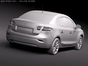 Renault Fluence 2010 3D Model