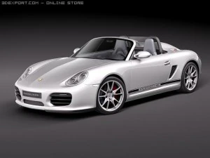 Porsche Boxster Spyder 2010 3D Модель