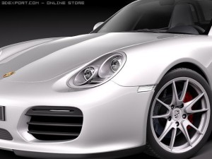 Porsche boxster spyder 2010 Model 3D