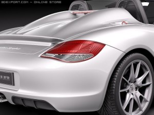 Porsche boxster spyder 2010 Model 3D