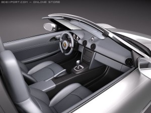 Porsche boxster spyder 2010 Model 3D