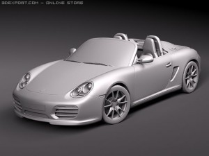 Porsche boxster spyder 2010 Model 3D