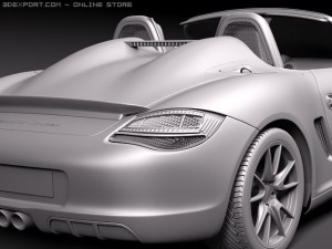 Porsche boxster spyder 2010 Model 3D