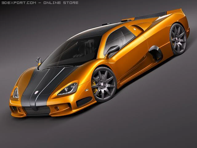 SSC Ultimate Aero 2010 3D Model .c4d .max .obj .3ds .fbx .stl .blend