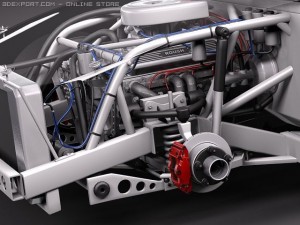 Nascar Mustang Conway 2010 Model 3D
