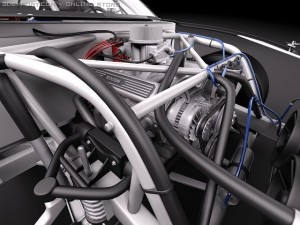 Nascar Mustang Conway 2010 Model 3D