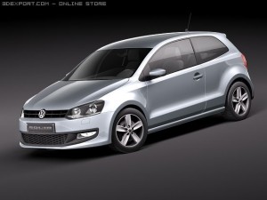 Volkswagen Polo 3-door 2010 3Dモデル