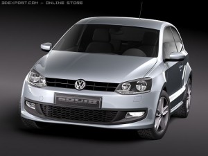 Volkswagen Polo 3-door 2010 3D Модель