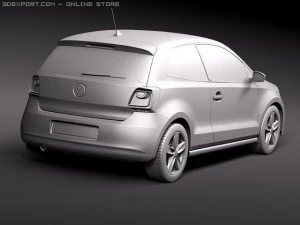 Volkswagen Polo 3-door 2010 3D Model