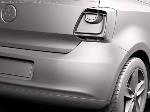 Volkswagen Polo 3-door 2010 3D Модель