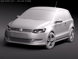 Volkswagen Polo 3-door 2010 3D Model