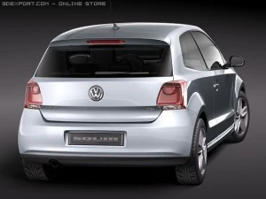 Volkswagen Polo 3-door 2010 3D Model