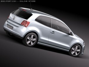 Volkswagen Polo 3-door 2010 3D Модель