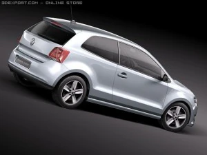 Volkswagen Polo 3-door 2010 3D Model