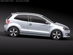 Volkswagen Polo 3-door 2010 3D Модель