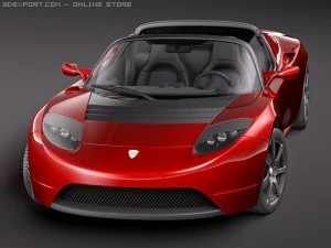 Tesla Roadster 3D Model