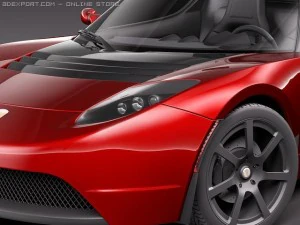 Tesla Roadster 3D Model